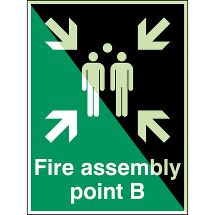 Glowinthedark safety sign