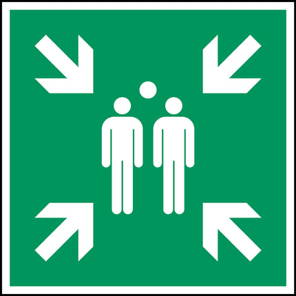 ISO Safety Sign  Evacuation assembly point