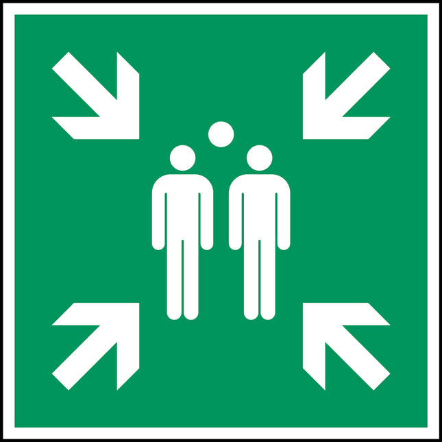 ISO Safety Sign  Evacuation assembly point