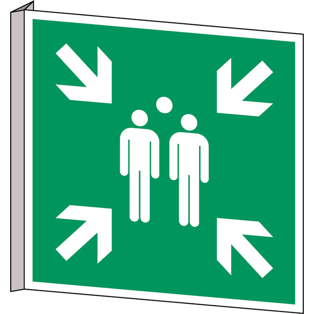ISO Safety Sign  Evacuation assembly point