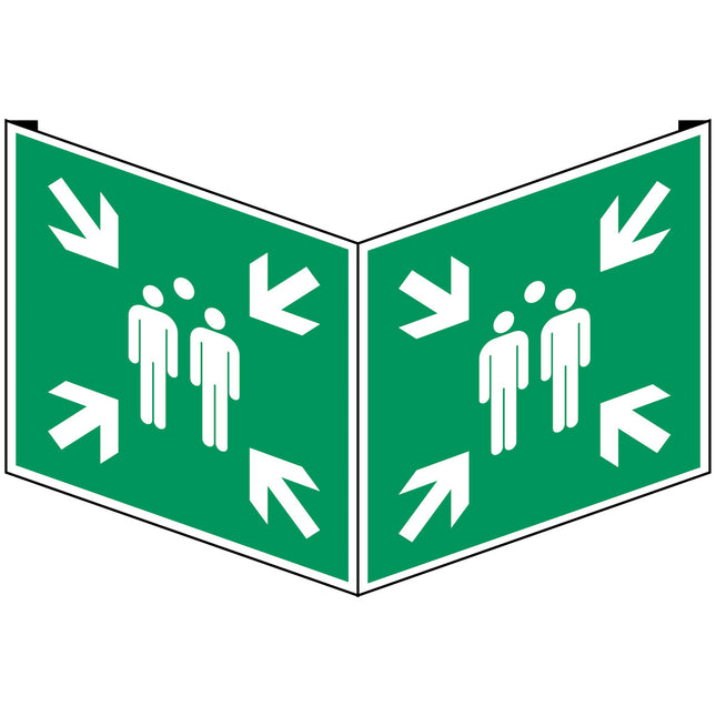 ISO Safety Sign  Evacuation assembly point