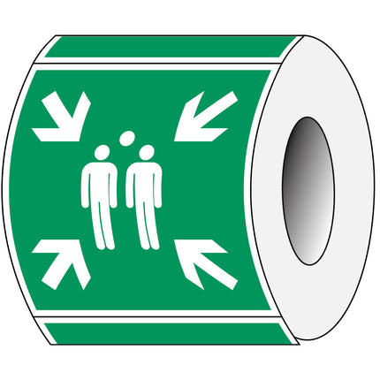 ISO Safety Sign  Evacuation assembly point