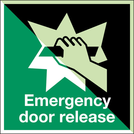 Glowinthedark safety sign