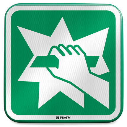 ISO Safety Sign  Break to obtain access