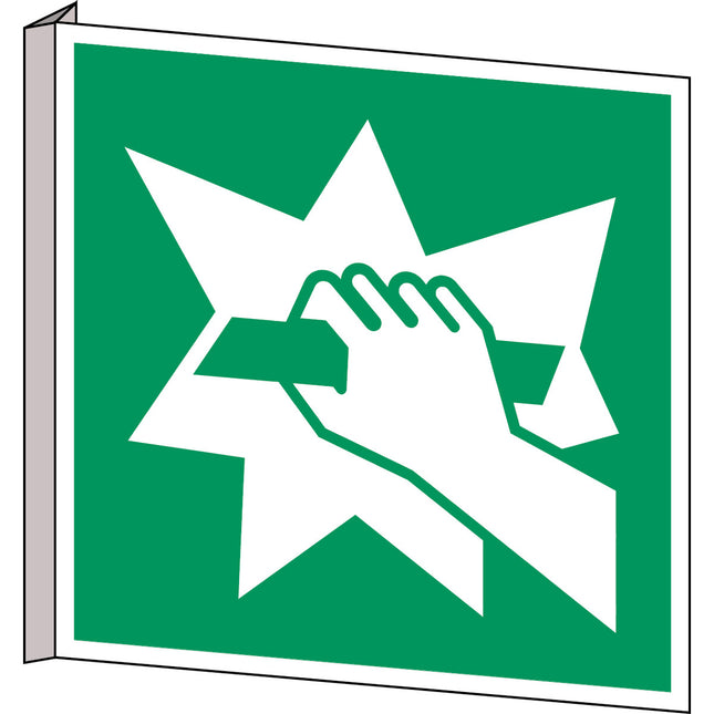 ISO Safety Sign  Break to obtain access