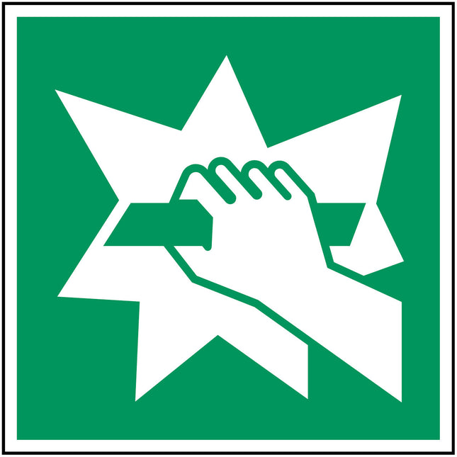 ISO Safety Sign  Break to obtain access
