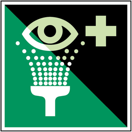 Glowinthedark safety sign