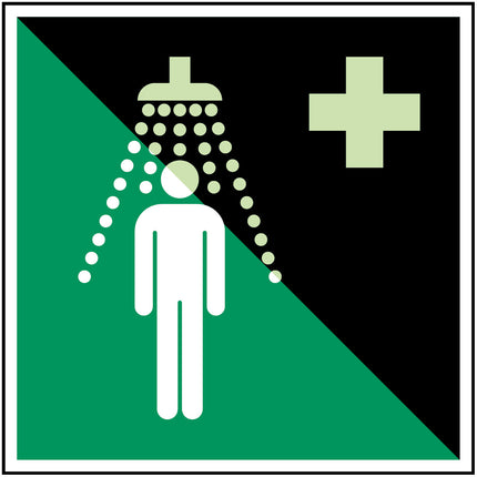 Glowinthedark safety sign