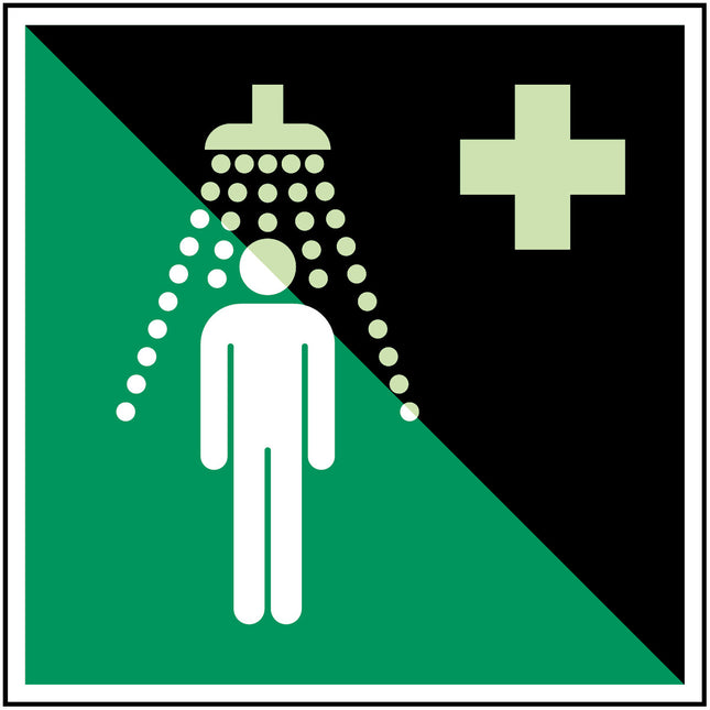 Glowinthedark safety sign