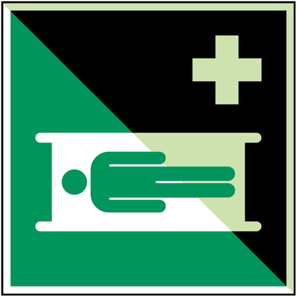 Glowinthedark safety sign