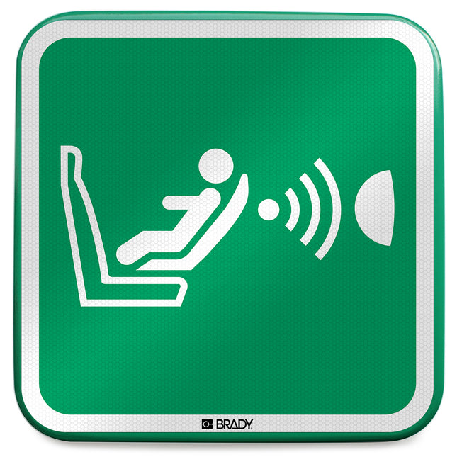 ISO Safety Sign  Child seat presence and orientation detection system CPOD
