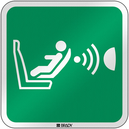 ISO Safety Sign  Child seat presence and orientation detection system CPOD