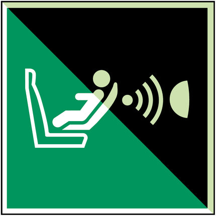 Glowinthedark safety sign