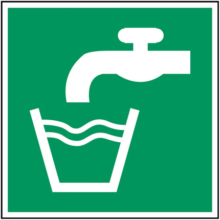 ISO Safety Sign  Drinking water