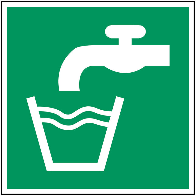 ISO Safety Sign  Drinking water