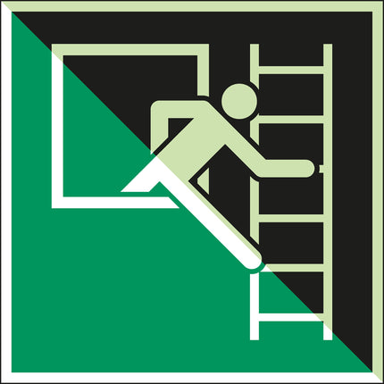 Glowinthedark safety sign