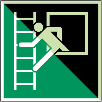 Glowinthedark safety sign