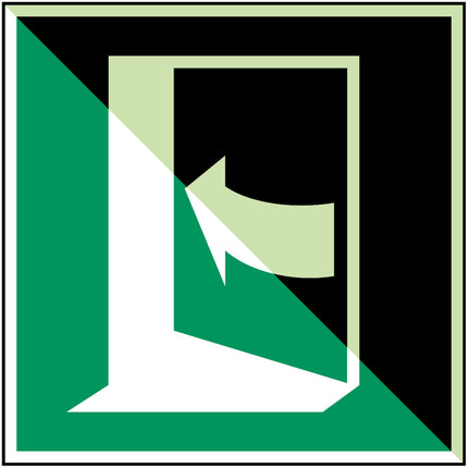 Glowinthedark safety sign