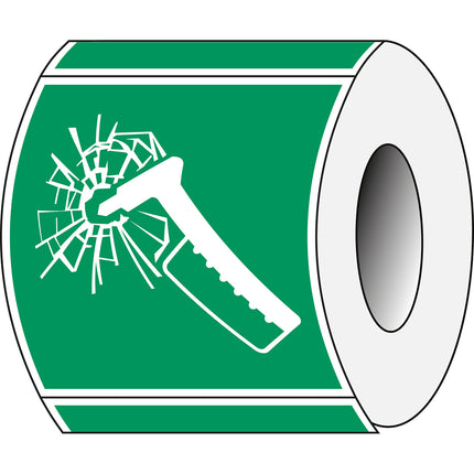 ISO Safety Sign  Emergency hammer