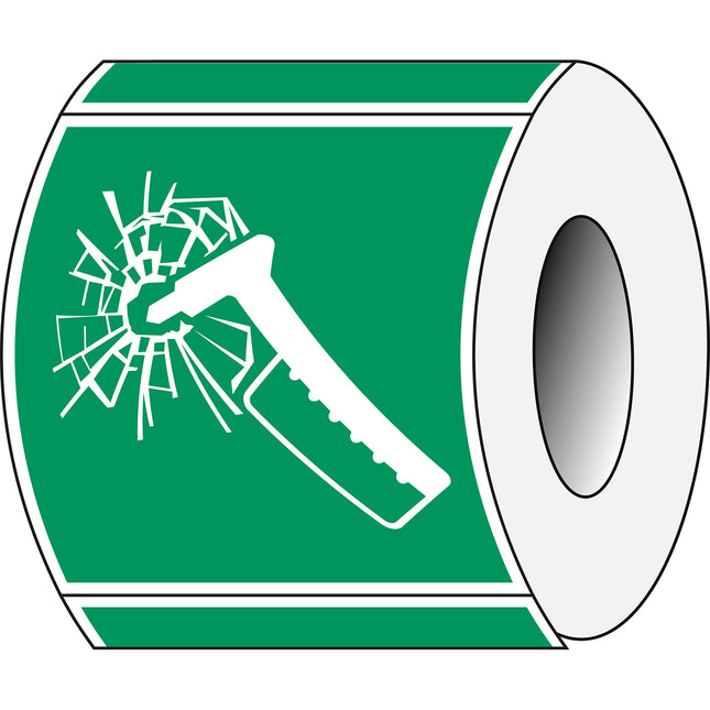 ISO Safety Sign  Emergency hammer