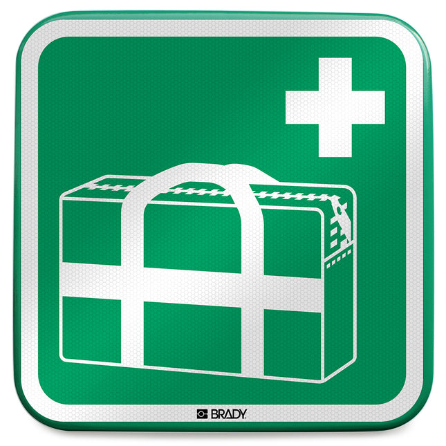 ISO Safety Sign  Medical grab bag