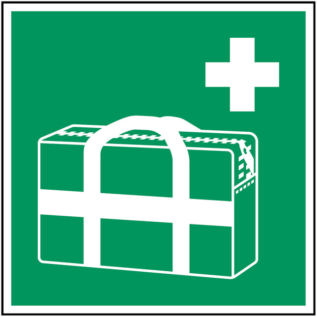 ISO Safety Sign  Medical grab bag