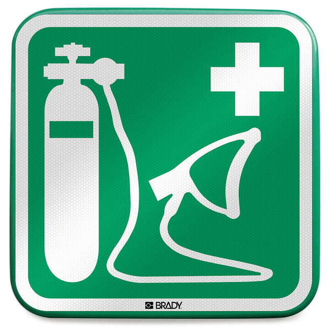 ISO Safety Sign  Oxygen resuscitator