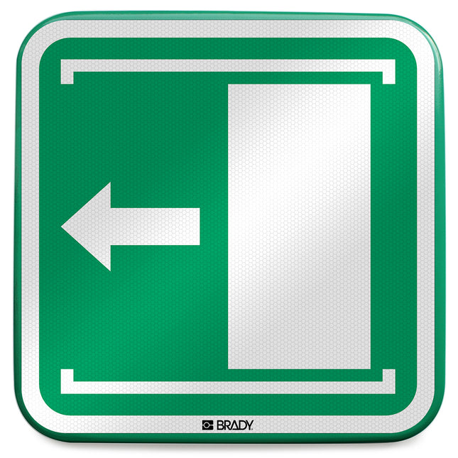 ISO Safety Sign  Door slides left to open
