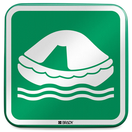 ISO Safety Sign  Liferaft