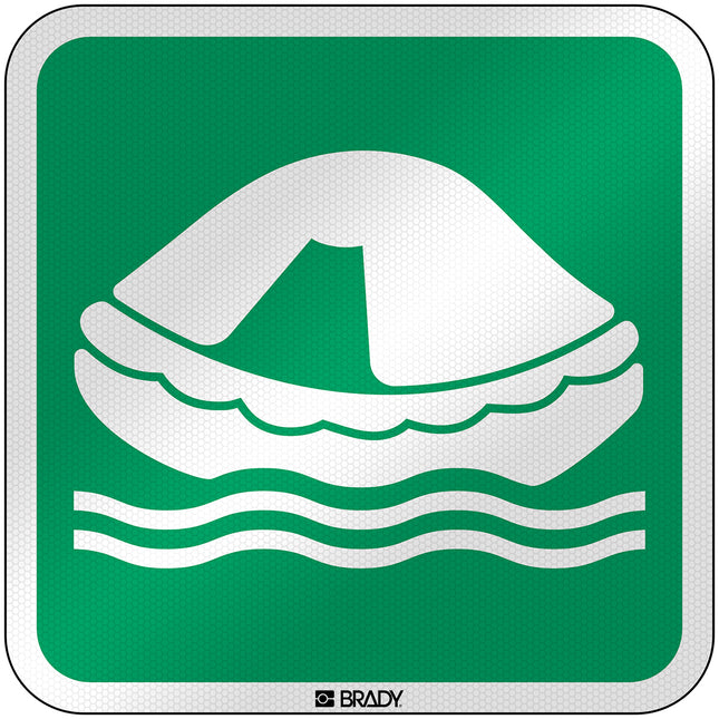 ISO Safety Sign  Liferaft