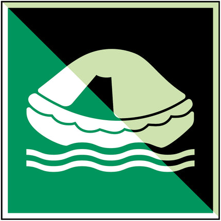 ISO Safety Sign  Liferaft