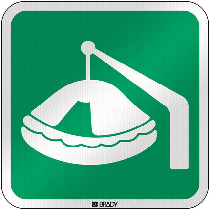 ISO Safety Sign  Davitlaunched liferaft