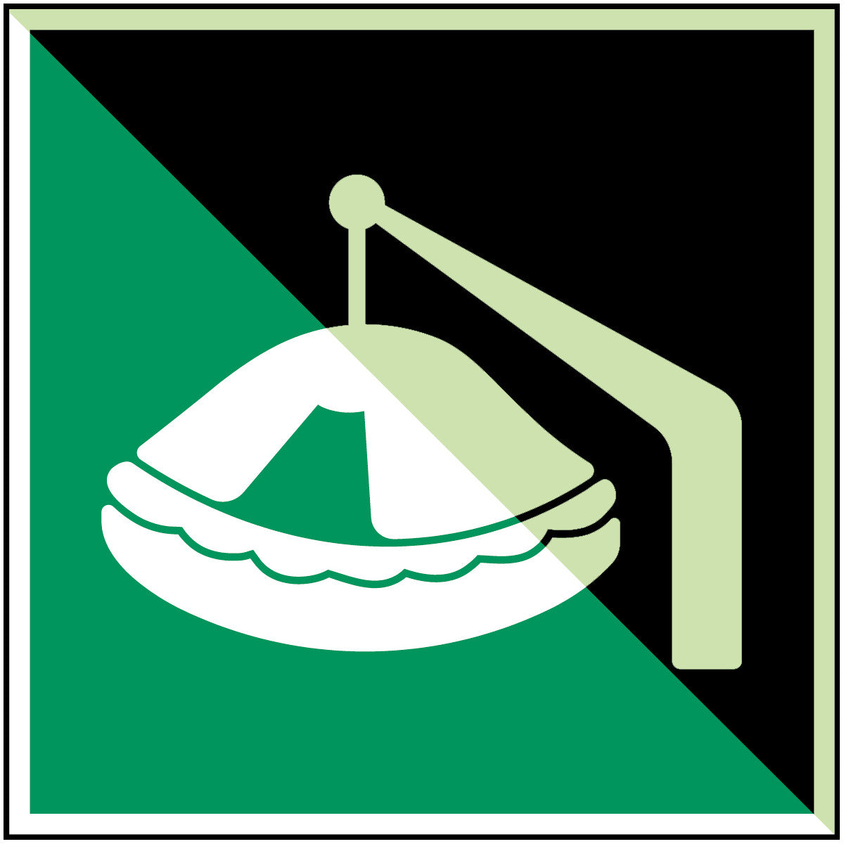 Life Raft Safety Sign ISO Safety Sign - Davit-launched liferaft – TOOLMART