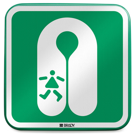 ISO Safety Sign  Childs lifejacket