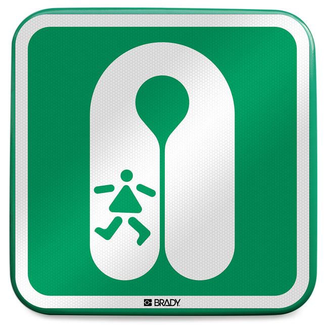 ISO Safety Sign  Childs lifejacket