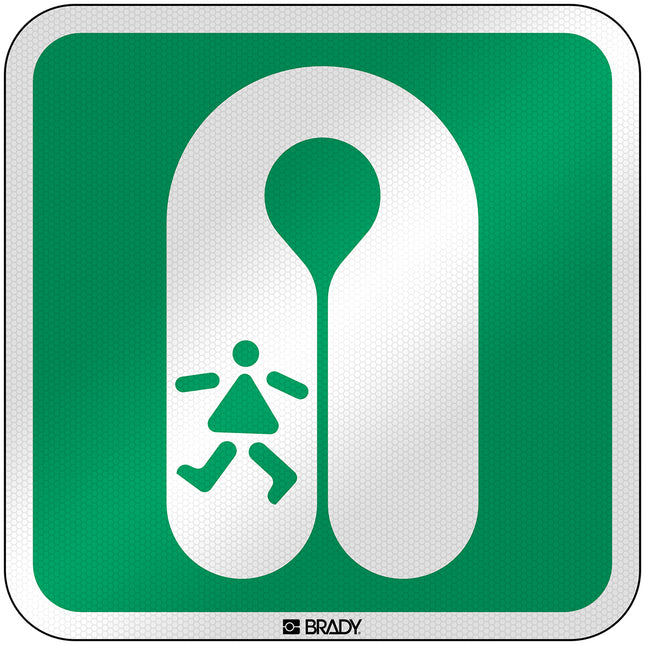 ISO Safety Sign  Childs lifejacket