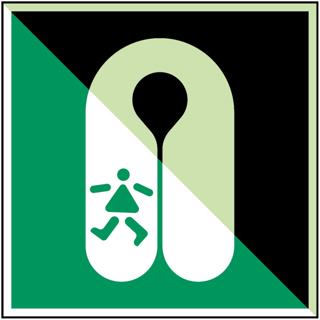ISO Safety Sign  Childs lifejacket