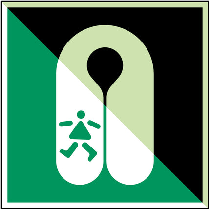 ISO Safety Sign  Childs lifejacket