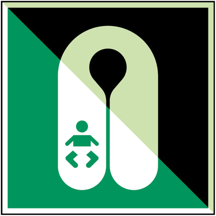 ISO Safety Sign  Infants lifejacket