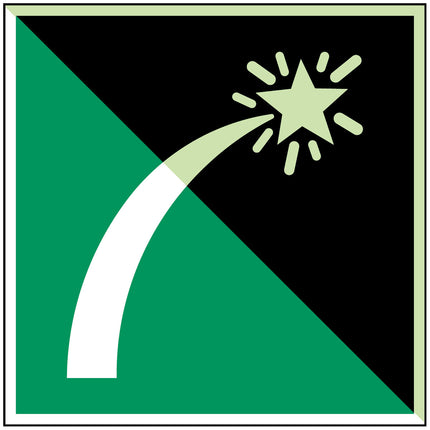 ISO Safety Sign  Survival craft distress signal