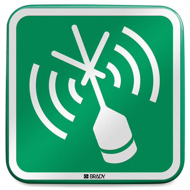 ISO Safety Sign  Emergency position indicating radio beacon