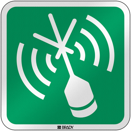 ISO Safety Sign  Emergency position indicating radio beacon