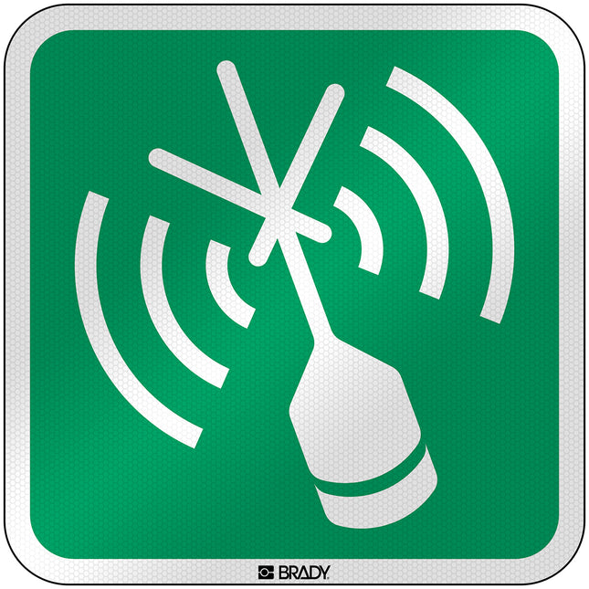ISO Safety Sign  Emergency position indicating radio beacon