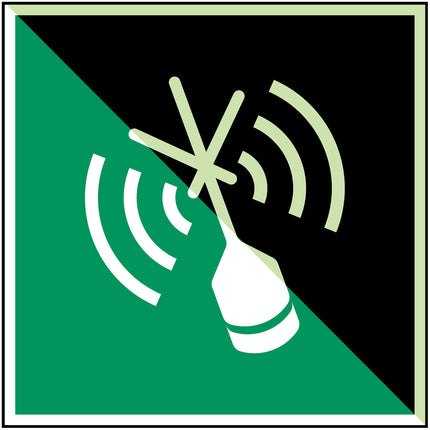 ISO Safety Sign  Emergency position indicating radio beacon