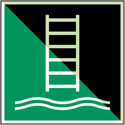 ISO Safety Sign  Embarkation ladder