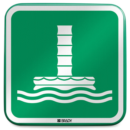 ISO Safety Sign  Marine evacuation chute