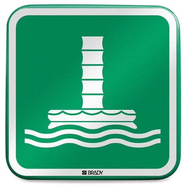 ISO Safety Sign  Marine evacuation chute