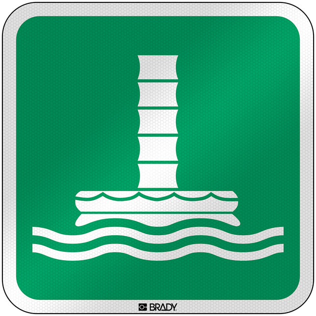 ISO Safety Sign  Marine evacuation chute