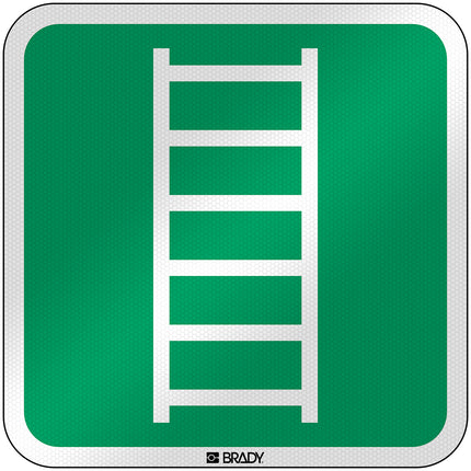 ISO Safety Sign  Escape ladder