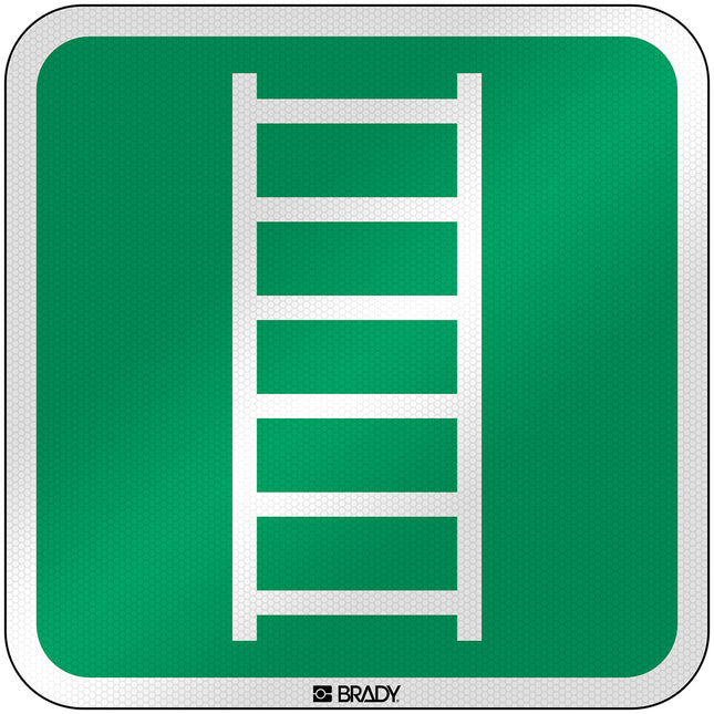 ISO Safety Sign  Escape ladder